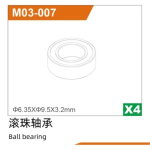 M03-007 Bearings 4pcs for UDIRC UD1610S UD1610PRO UD1611 M16 RC Car Part