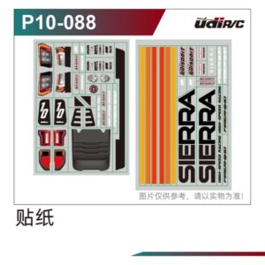 P10-088 Decal Sticker (1002P) for UDI UD1002P S10 UD1002 SG1002P 1/10 RC Car Spare Parts