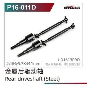 P16-011D Steel Rear Drive Shaft 2pcs for UDIRC UD1613PRO RC Car Parts