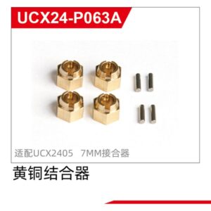 UCX24-P063A Brass Hex Adapter (Upgrade) for UDIRC UCX2405 1/24 RC Car Spare Parts