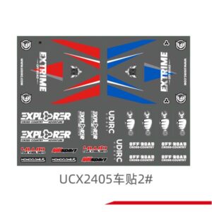 UCX2405-Decal2 UCX2405 Transfer Decal #2 for UDIRC UCX2405 1/24 RC Car Spare Parts
