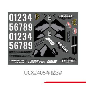UCX2405-Decal3 UCX2405 Transfer Decal #3 for UDIRC UCX2405 1/24 RC Car Spare Parts